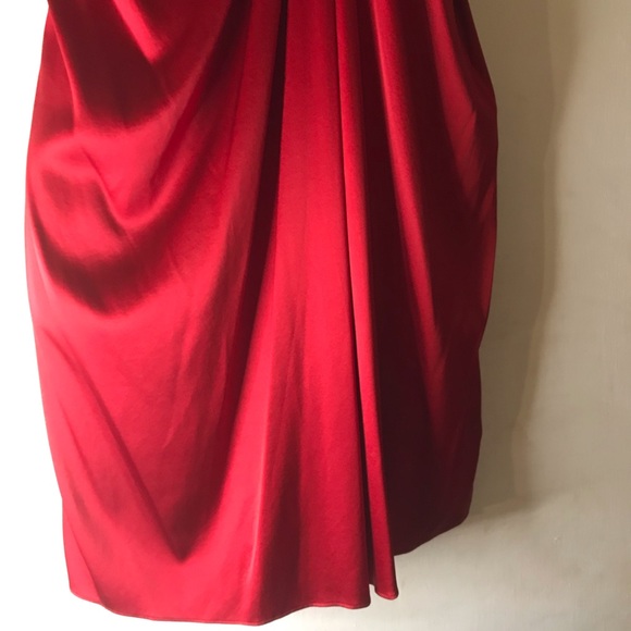 NWT, Gorgeous Banana Republic 100% Silk Mini Dress, Size: 4P, Color: RED - Picture 7 of 11